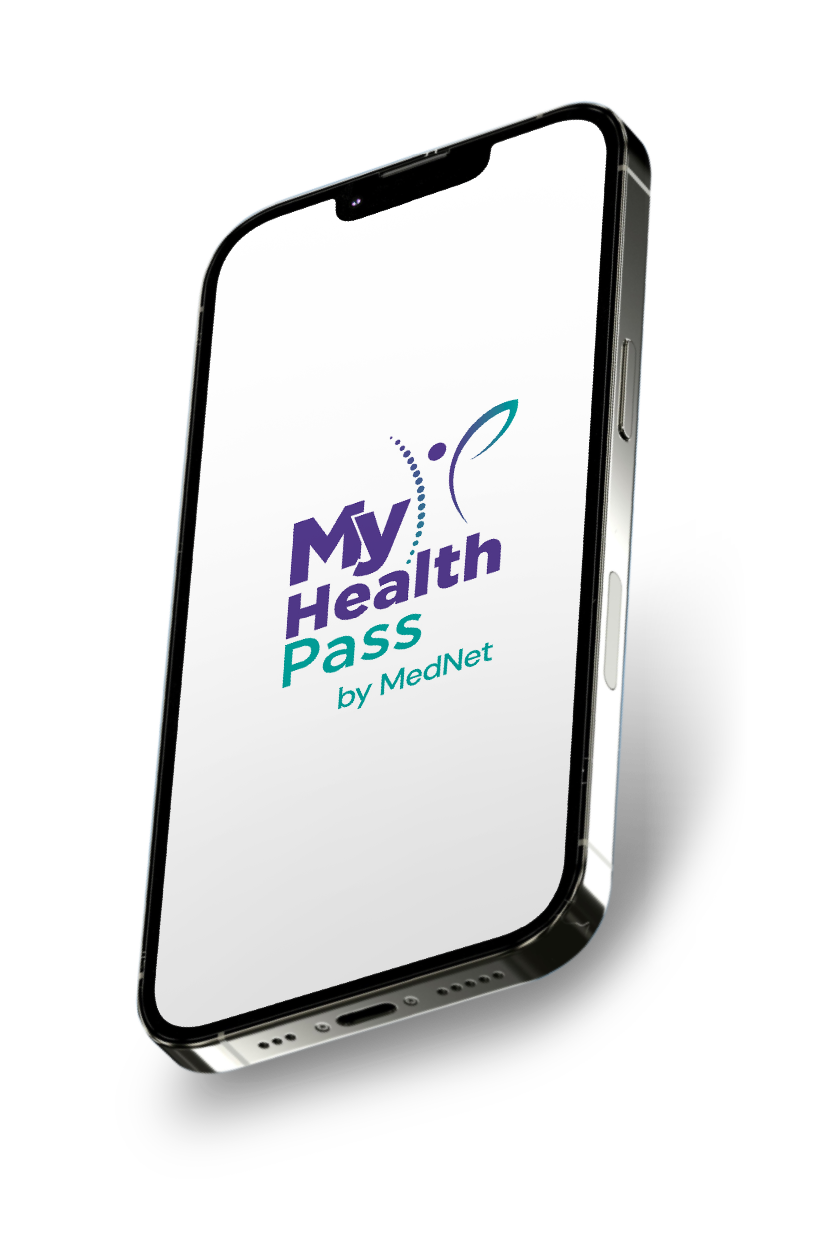 MyHealthPass app displayed on a mobile phone